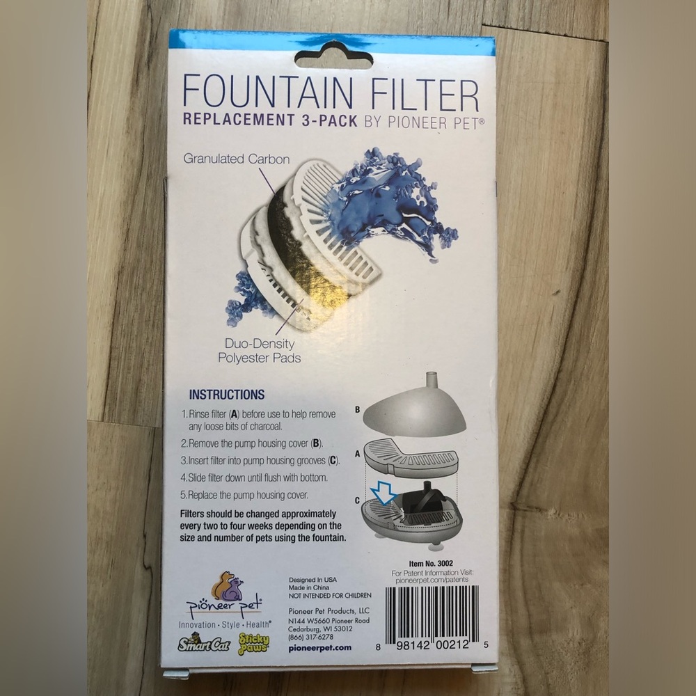 Pioneer Pet Stainless Steel Fountain and New Unopened 15 Replacement Filters - Picture 12 of 17